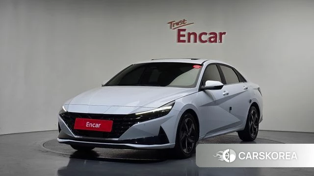 Hyundai Avante (CN7) 2021 Белый из Кореи