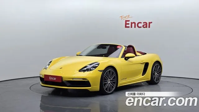 Porsche 718 Boxster 2022 Желтый из Кореи