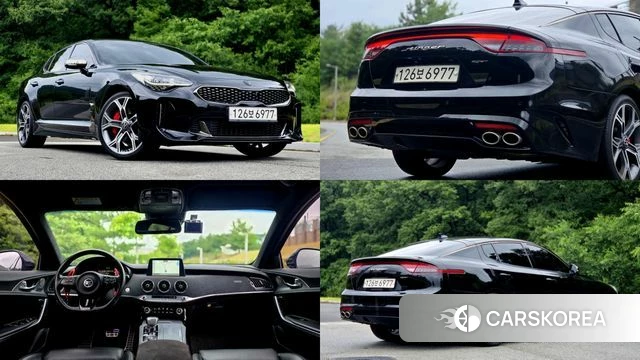Kia Stinger 2018 Черный из Кореи
