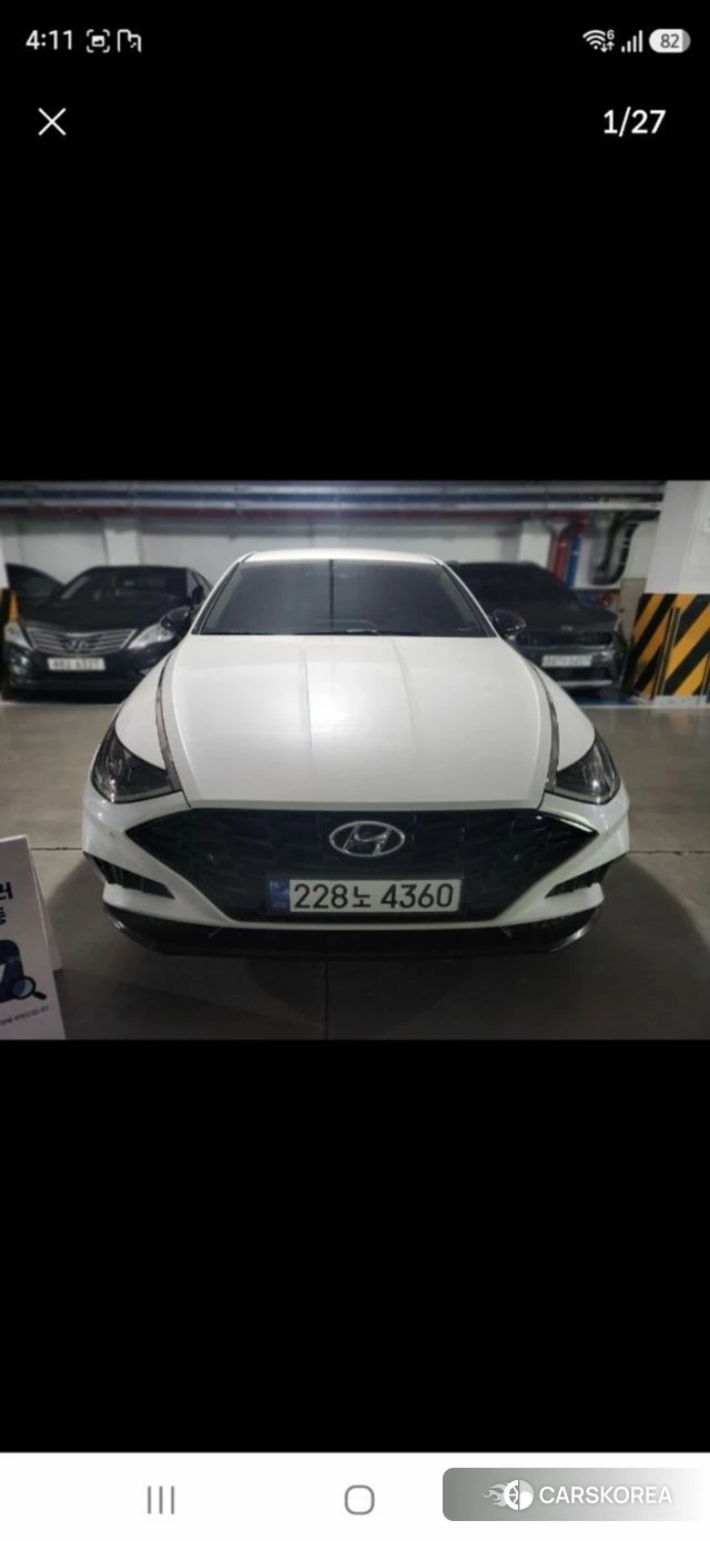 Hyundai Sonata (DN8) 2022 Белый из Кореи