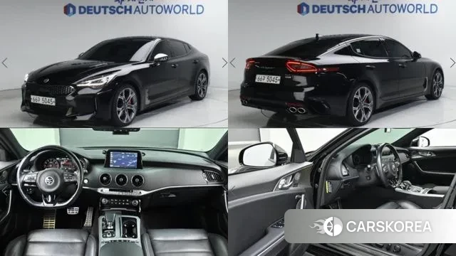 Kia Stinger 2019 Черный из Кореи