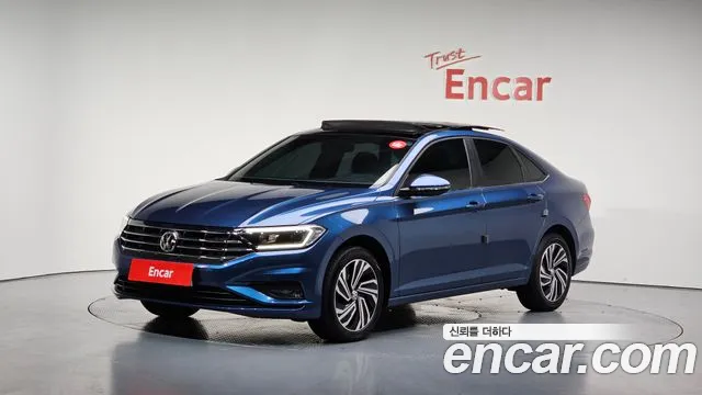 Volkswagen 7th Generation of Jetta 2020 Синий из Кореи