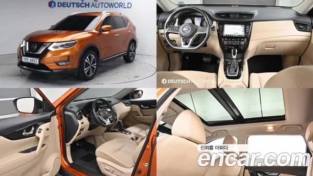 Nissan X Trail 2018 Оранжевый из Кореи