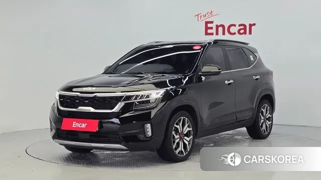 Kia Seltos 2022 Черный из Кореи