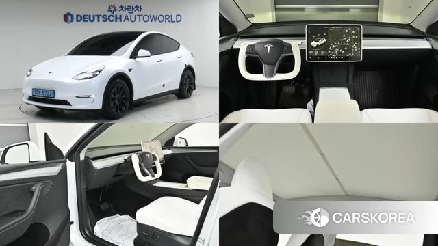 Tesla Model Y 2024 Белый из Кореи