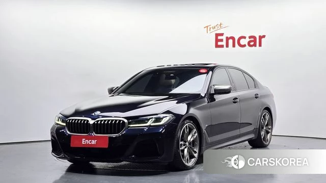 BMW 5 Series (G30) 2021 Синий из Кореи