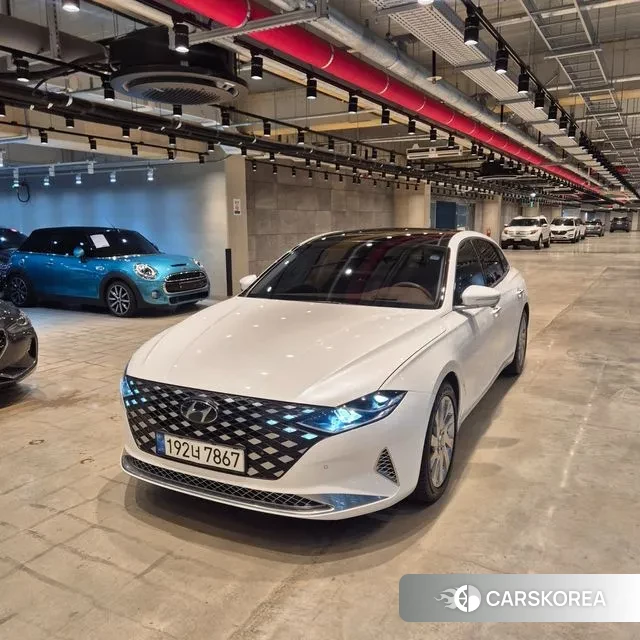 Hyundai The New Grandeur IG Hybrid 2021 Белый из Кореи