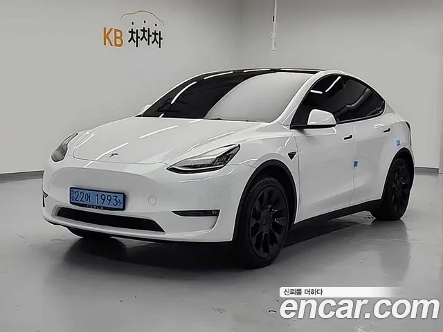Tesla Model Y 2021 Белый из Кореи