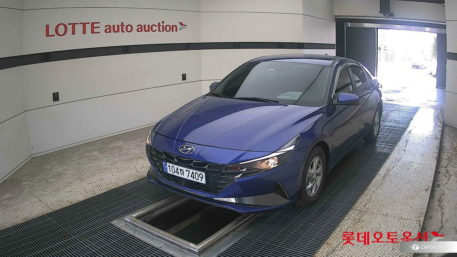 Hyundai Avante 2021 Intense Blue из Кореи