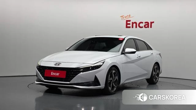 Hyundai Avante (CN7) 2021 Белый из Кореи