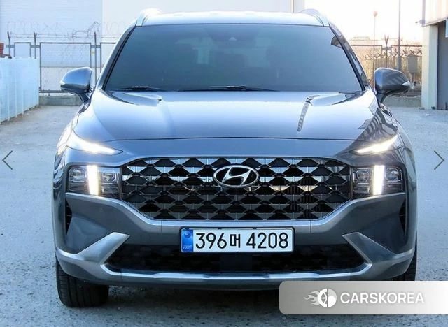 Hyundai The New Santa Fe 2021 Серебристо-серый из Кореи