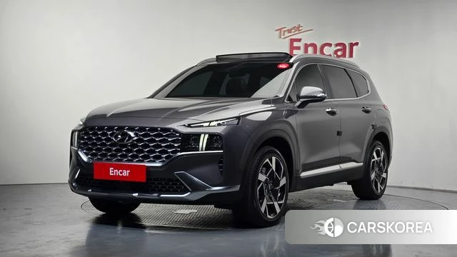 Hyundai The New Santa Fe 2021 Серый из Кореи