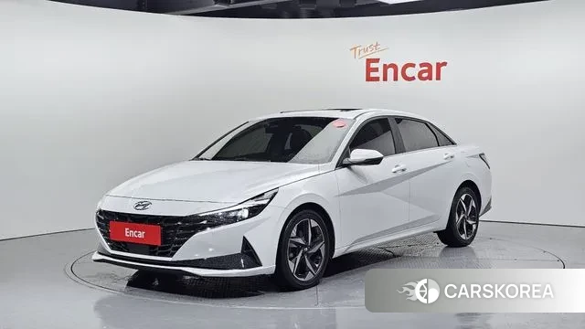 Hyundai Avante (CN7) 2020 Белый из Кореи