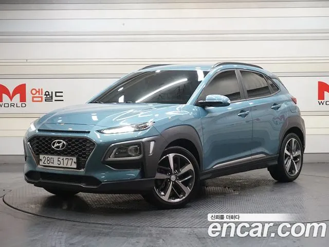 Hyundai Kona 2019 Небесно-голубой из Кореи