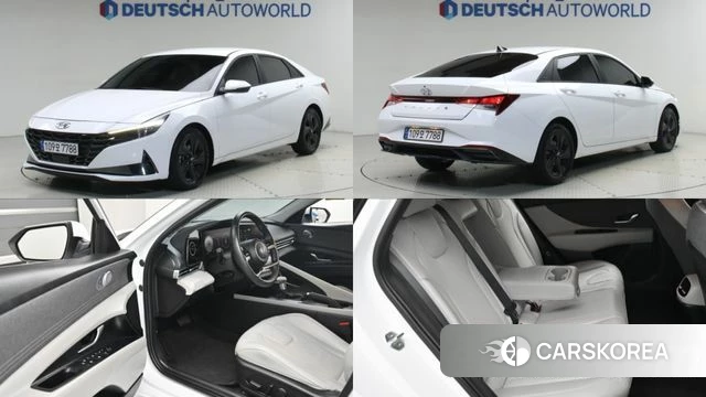 Hyundai Avante (CN7) 2022 Белый из Кореи