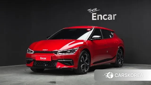 Kia EV6 2024 Красный из Кореи