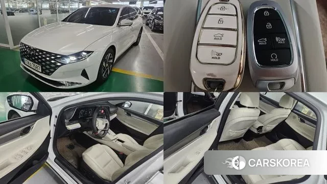 Hyundai The New Grandeur IG Hybrid 2021 Белый из Кореи