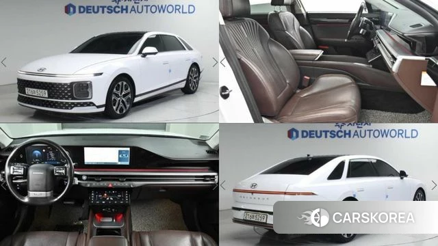 Hyundai Grandeur Hybrid (GN7) 2023 Белый из Кореи