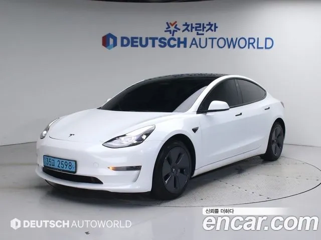 Tesla Model 3 2022 Белый из Кореи