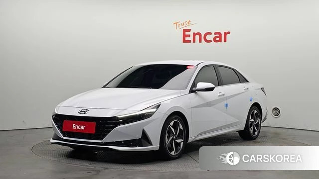 Hyundai Avante (CN7) 2021 Белый из Кореи