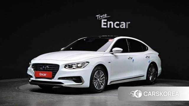 Hyundai Grandeur IG Hybrid 2019 Белый из Кореи