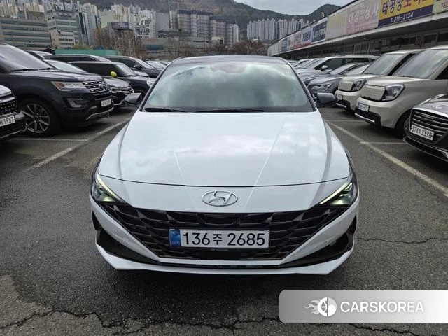 Hyundai Avante (CN7) 2021 Белый из Кореи