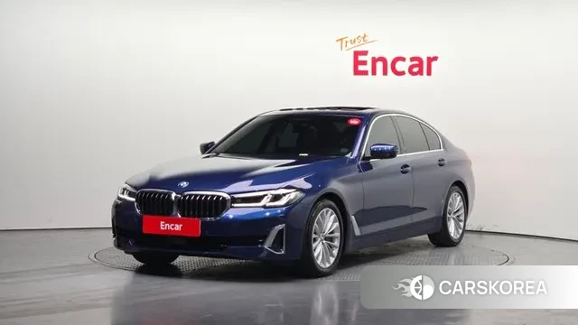 BMW 5 Series (G30) 2021 Синий из Кореи