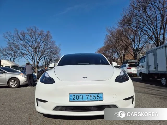 Tesla Model Y 2022 Белый из Кореи