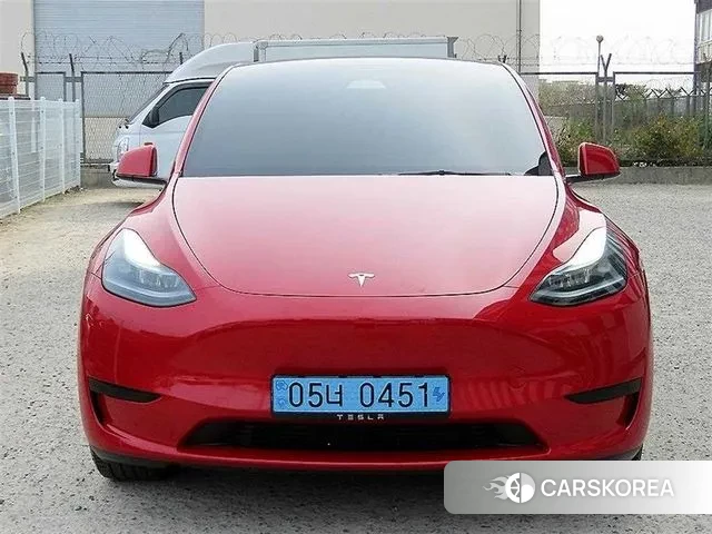 Tesla Model Y 2023 Красный из Кореи