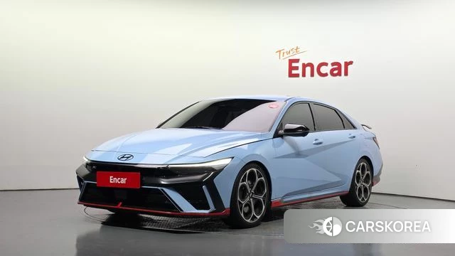 Hyundai The New Avante (CN7) 2023 Небесно-голубой из Кореи