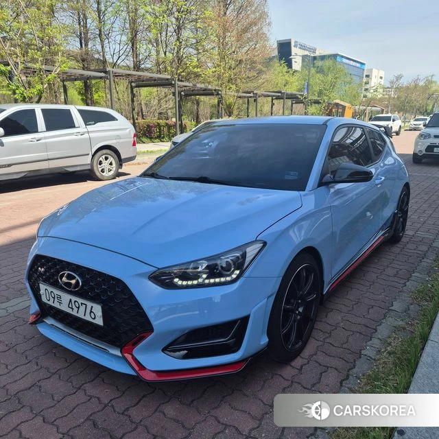 Hyundai Veloster (JS) 2018 Небесно-голубой из Кореи