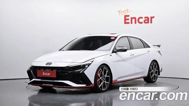 Hyundai Avante (CN7) 2023 Белый из Кореи