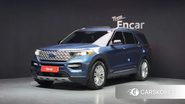 Ford Explorer 6th Generation 2020 Небесно-голубой из Кореи