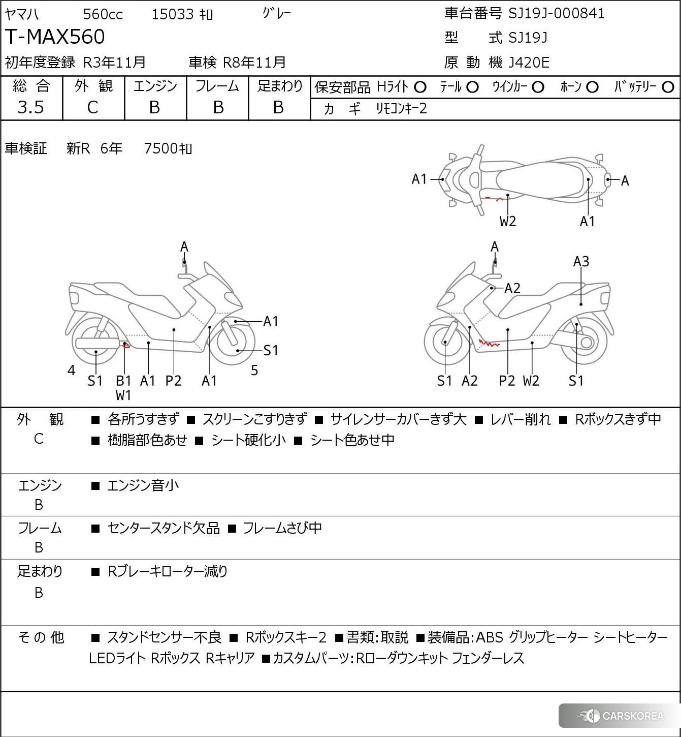 Yamaha T-MAX 560 2021 из Японии, фото 5