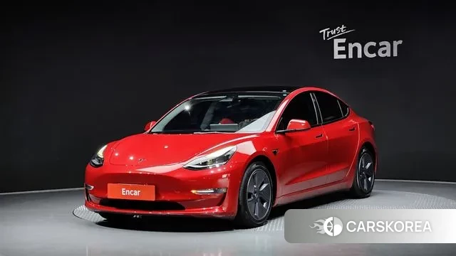 Tesla Model 3 2022 Красный из Кореи