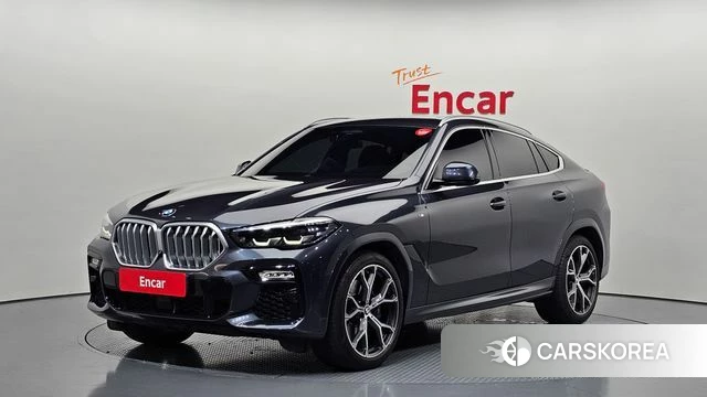 BMW X6 (G06) 2021 Небесно-голубой из Кореи