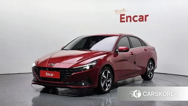 Hyundai Avante (CN7) 2022 Красный из Кореи