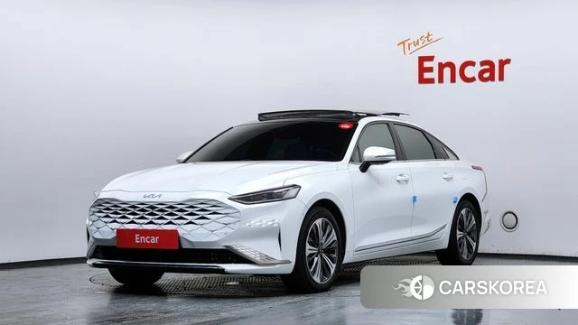 Kia K8 Hybrid 2023 Белый из Кореи