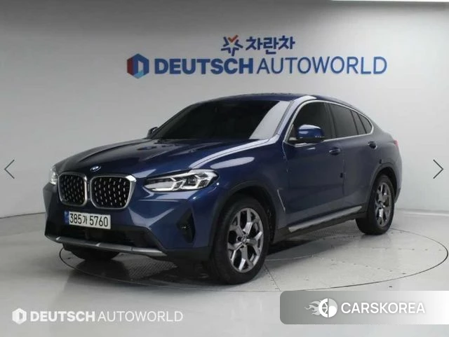 BMW X4 (G02) 2021 Синий из Кореи