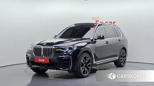 BMW X7 (G07) 2021 Черный из Кореи