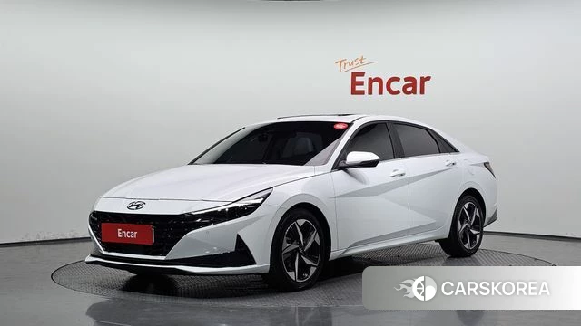 Hyundai Avante (CN7) 2021 Белый из Кореи