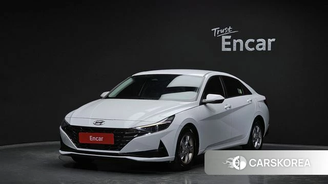 Hyundai Avante (CN7) 2021 Белый из Кореи