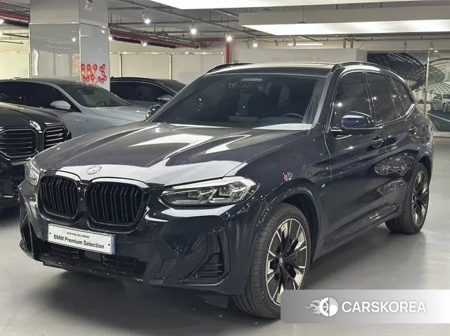 BMW iX3 2022 Синий из Кореи