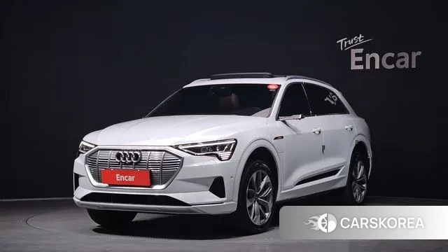Audi e-Tron 2021 Белый из Кореи