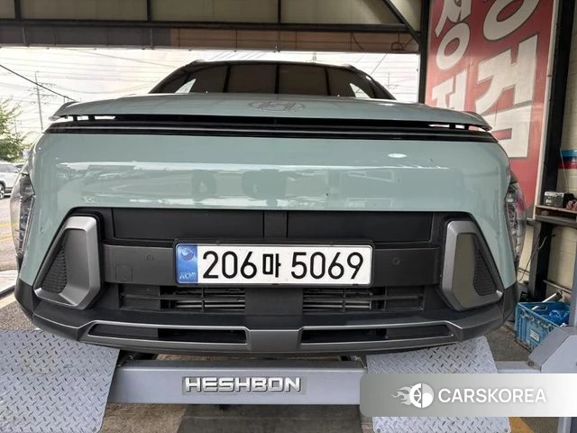 Hyundai Kona (SX2) 2024 Зеленый из Кореи