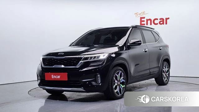 Kia Seltos 2021 Черный из Кореи