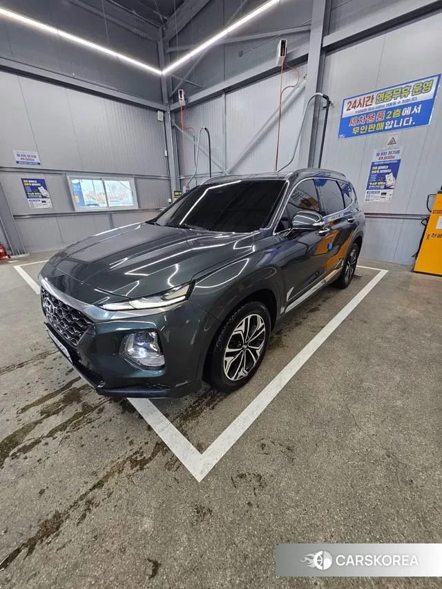 Hyundai Santa Fe TM 2018 Светло-зеленый из Кореи