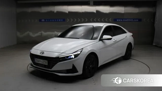 Hyundai Avante (CN7) 2021 Белый из Кореи