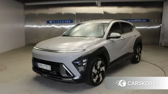 Hyundai Kona (SX2) 2023 Серебристо-серый из Кореи