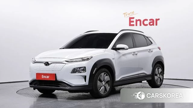 Hyundai Kona Electric 2018 Белый из Кореи